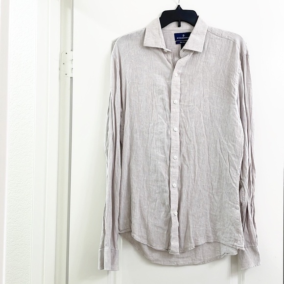 Buttoned Down light gray long sleeve button down shirt - Picture 1 of 4
